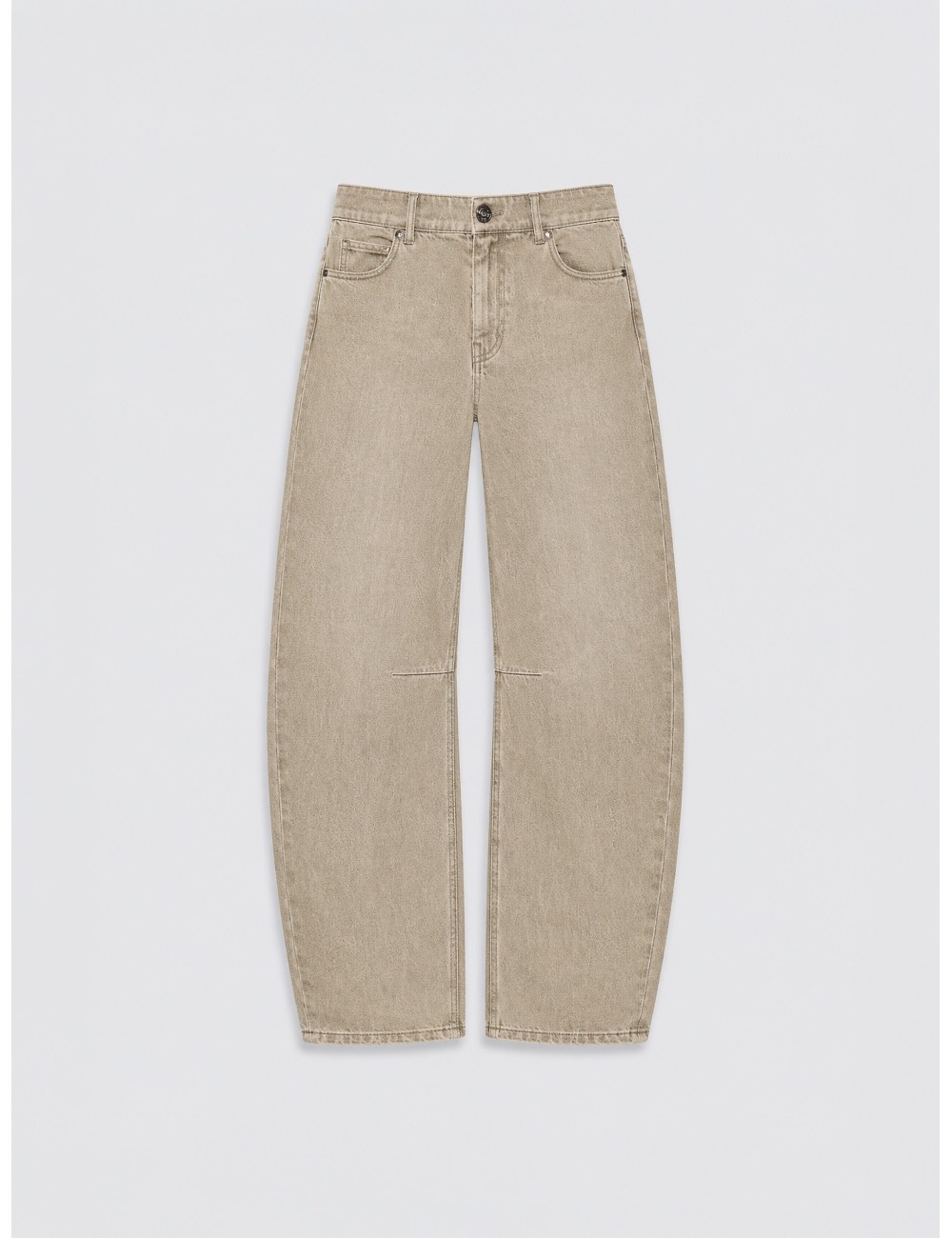 Vaquero Arcadia de Weekend Max Mara en beige de pierna amplia