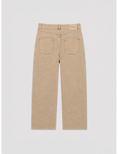 Pantalón Drôle de Monsieur Washed Khaki en piel de vacuno