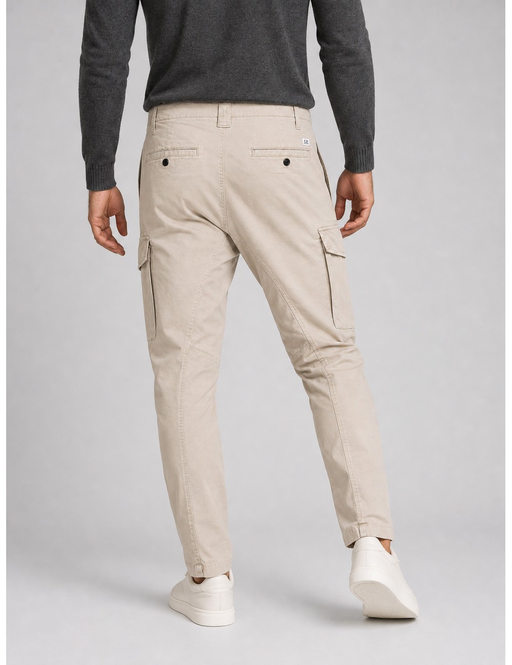 Pantalón cargo C.P. Company beige piedra con lente