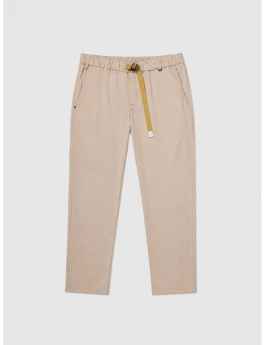 Pantalón White Sand Greg topo en algodón con cintura elástica