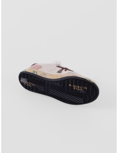Sneakers BSKT CLAYD Premiata blanco y rosa