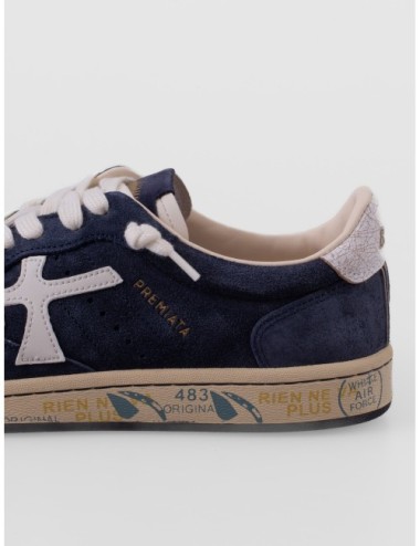Zapatillas Bskt Clay 7708 de Premiata para hombre en azul y blanco roto