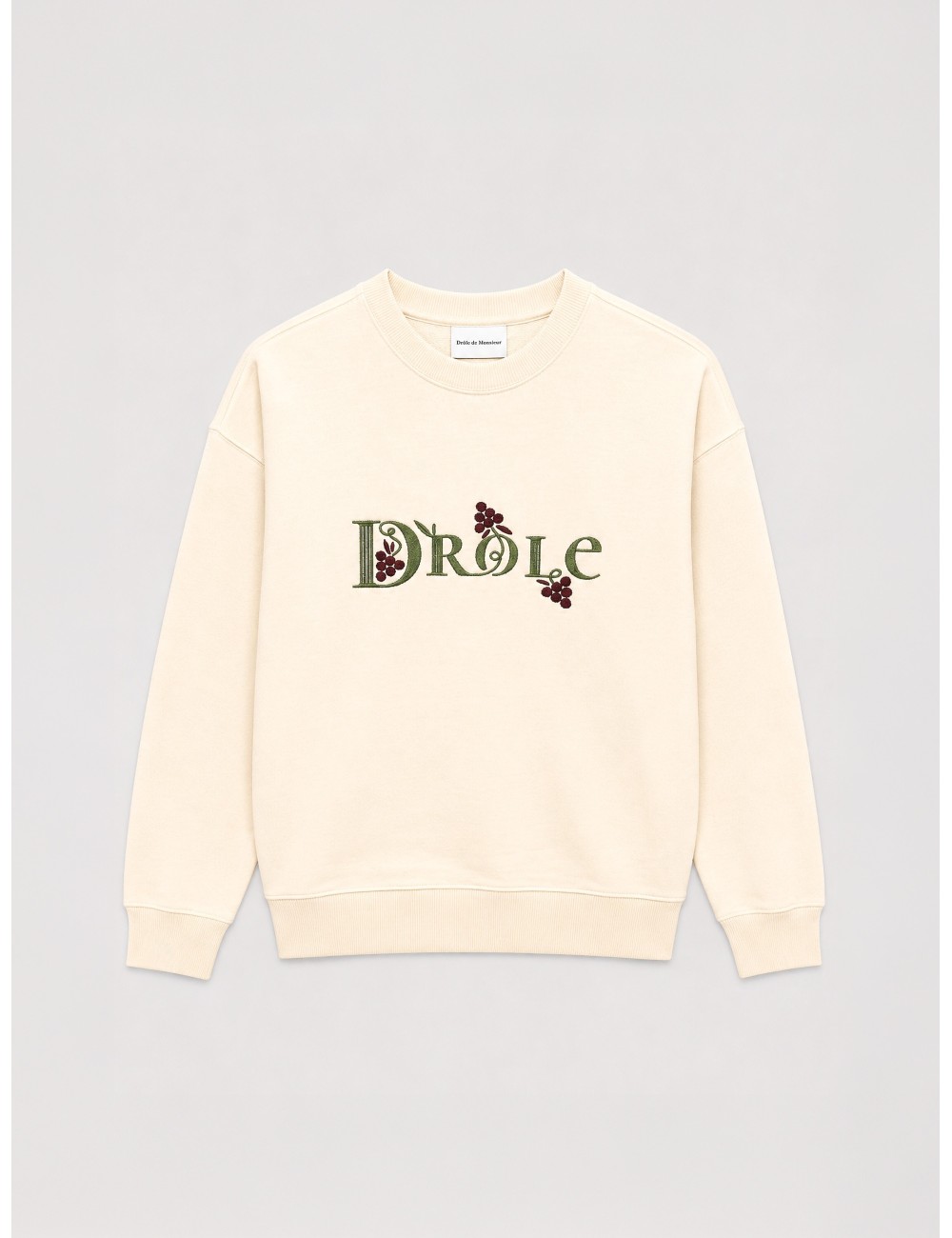 Sudadera HERITAGE Drôle de Monsieur beige