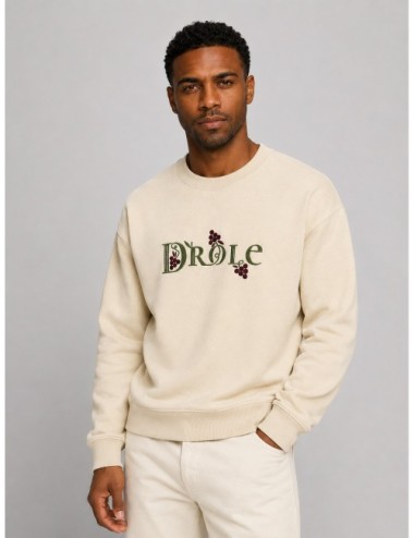 Sudadera HERITAGE Drôle de Monsieur beige