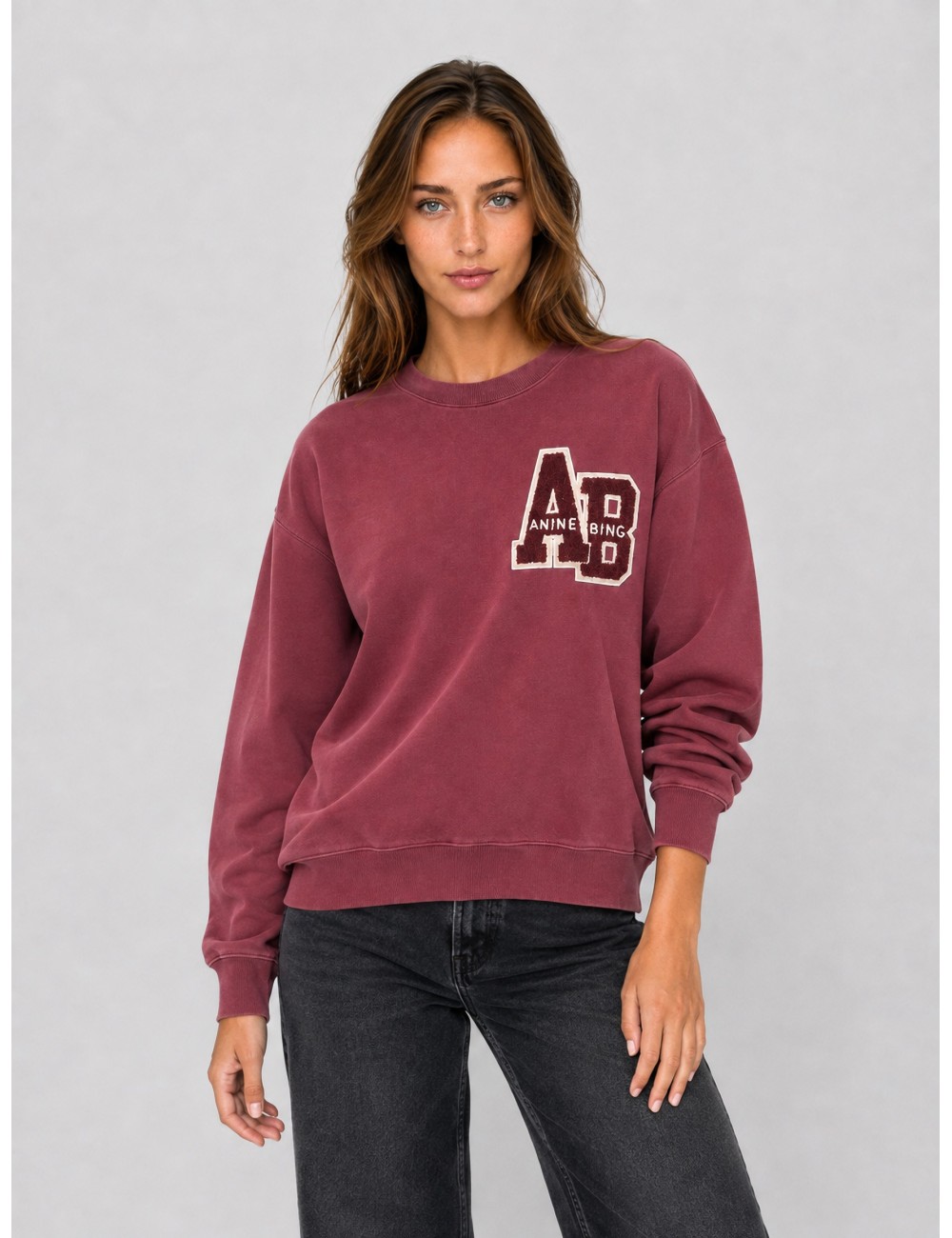 Sudadera MILES LETTERMAN Anine Bing roja