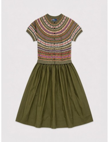 Vestido FAIR ISLE Polo Ralph Lauren verde