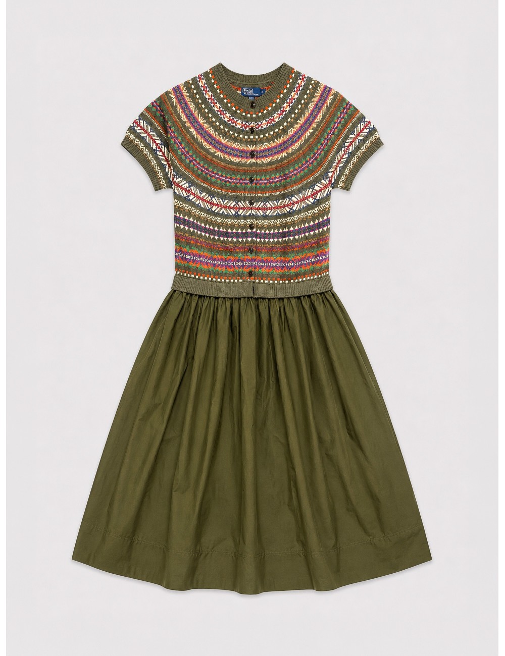 Vestido FAIR ISLE Polo Ralph Lauren verde