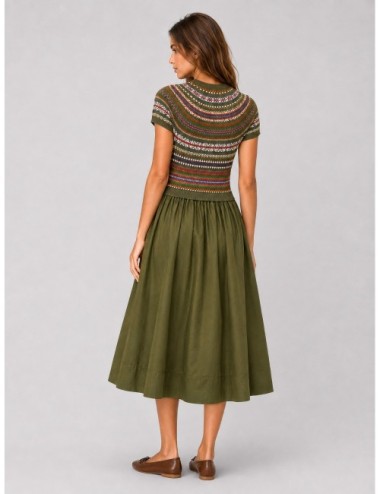 Vestido FAIR ISLE Polo Ralph Lauren verde