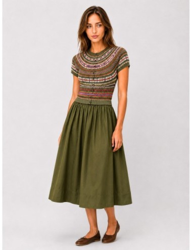 Vestido FAIR ISLE Polo Ralph Lauren verde