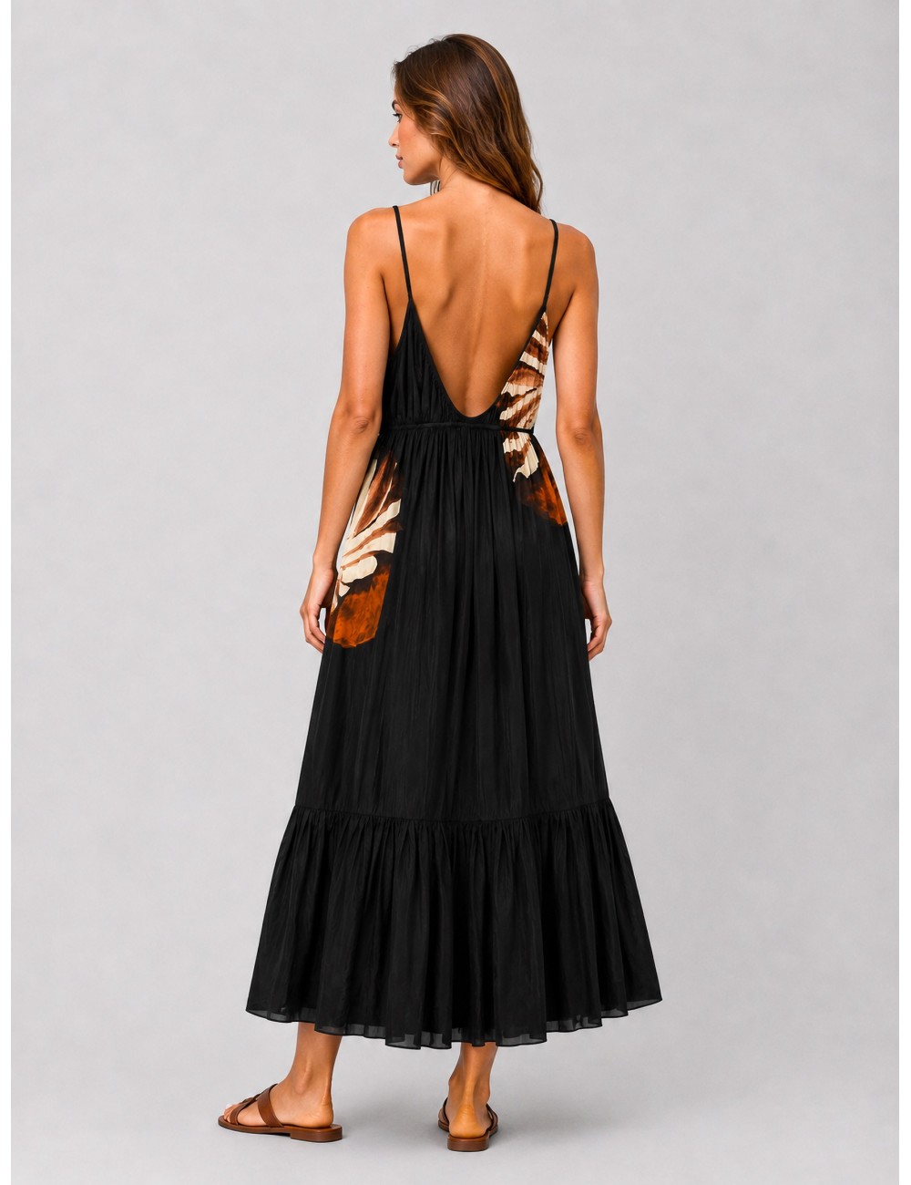 Vestido SLEEVELESS MAXI Farm Rio negro