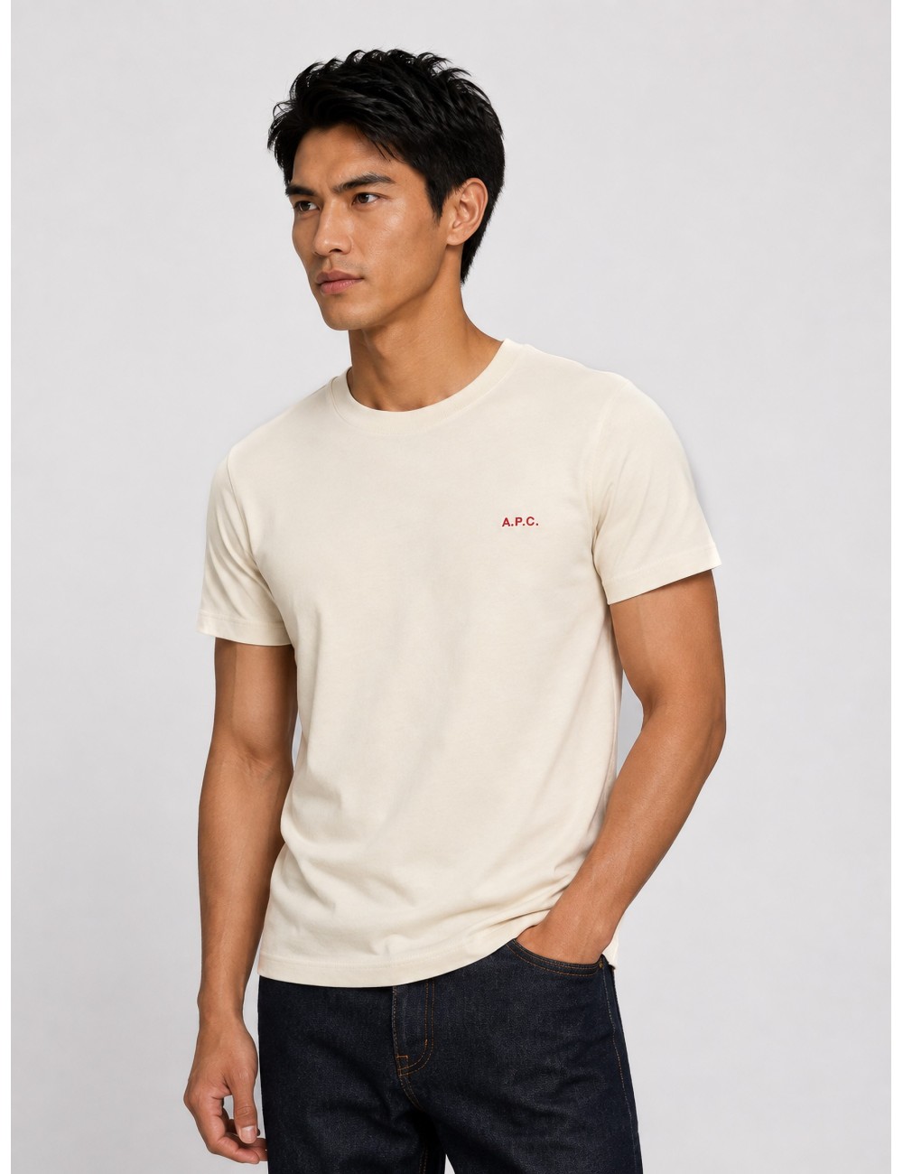 Camiseta OLIVER de A.P.C. en color beige
