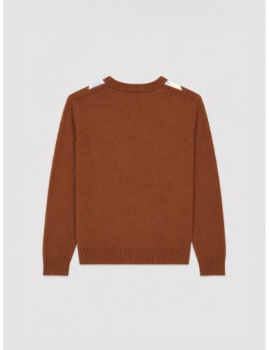 Cárdigan ARGYLE de GANNI en color tiramisu