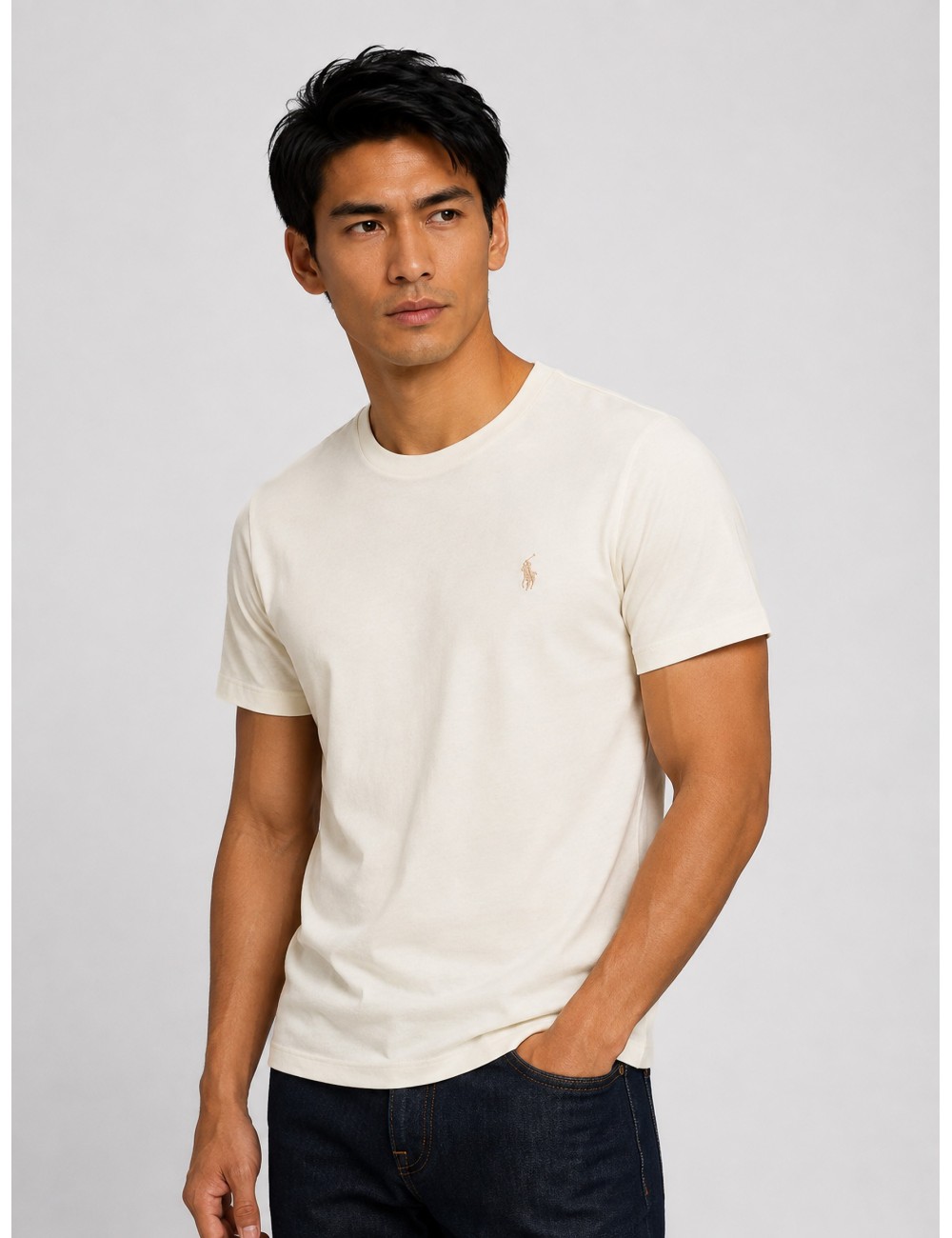Camiseta CLASSIC de Polo Ralph Lauren en color beige