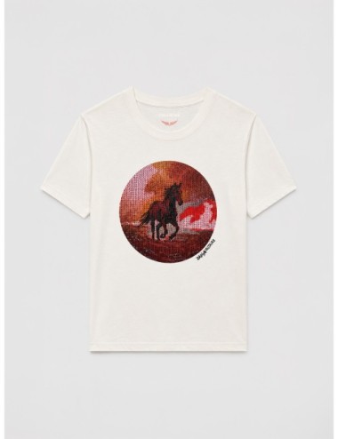 camiseta Taida Photo Horse Judo Zadig & Voltaire Blanco