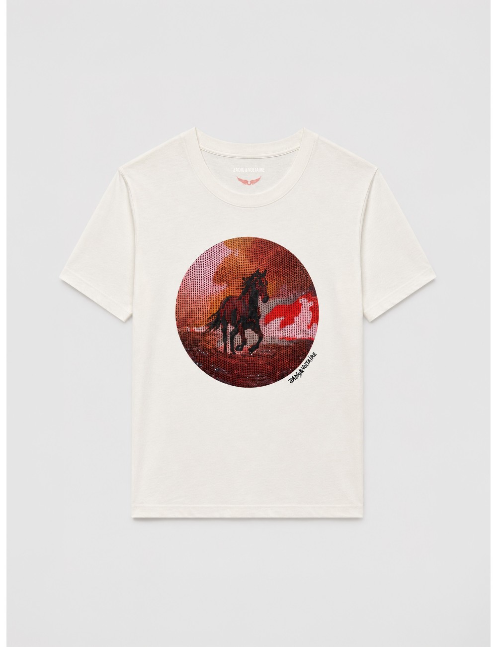 camiseta Taida Photo Horse Judo Zadig & Voltaire Blanco