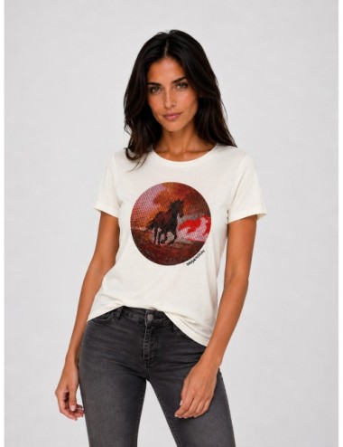 camiseta Taida Photo Horse Judo Zadig & Voltaire Blanco