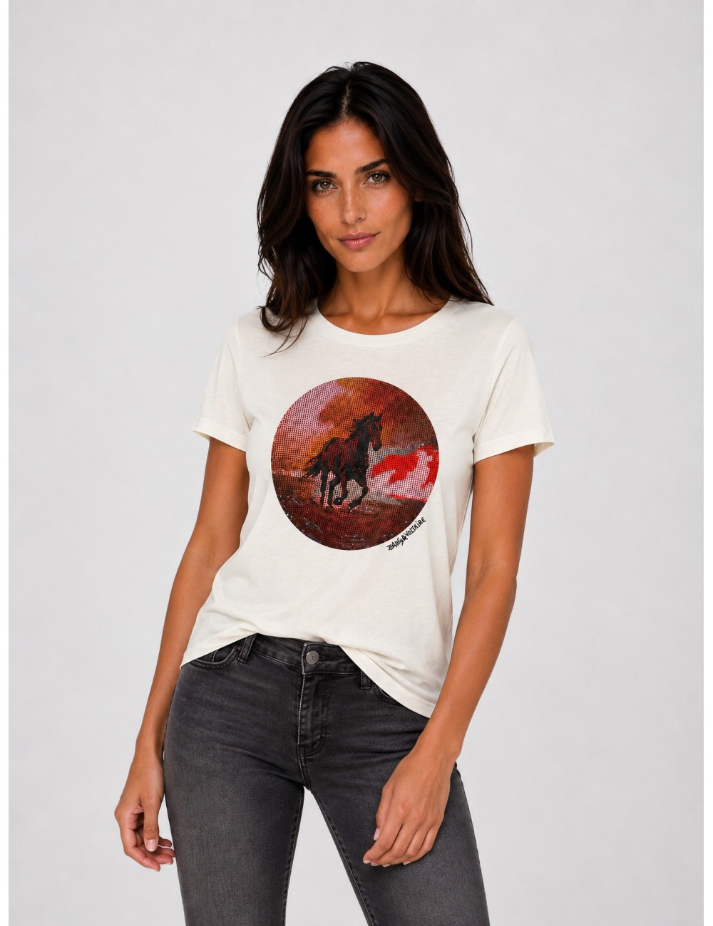 camiseta Taida Photo Horse Judo Zadig & Voltaire Blanco