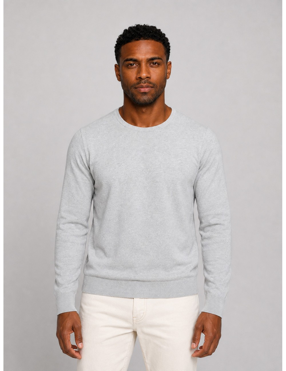 jersey Cashmere Knit Gran Sasso Gris