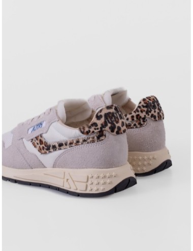 Sneakers Reelwind Low de Autry en blanco y leopardo
