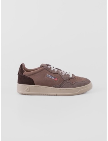 Sneakers Autry Medalist Low en taupe y Cotto