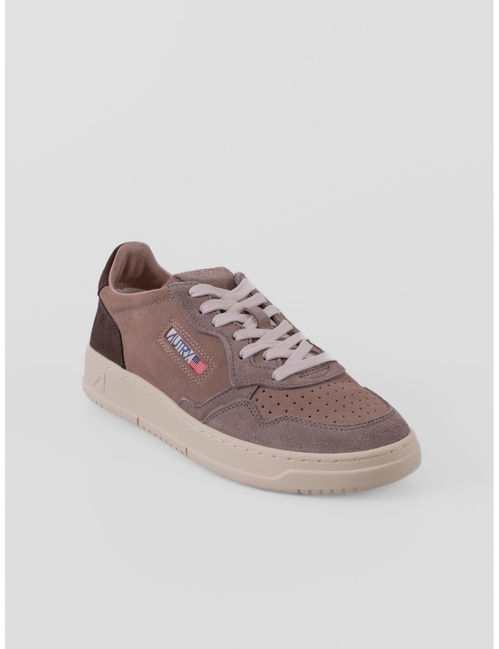 Sneakers Autry Medalist Low en taupe y Cotto