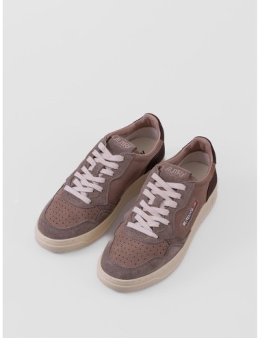 Sneakers Autry Medalist Low en taupe y Cotto
