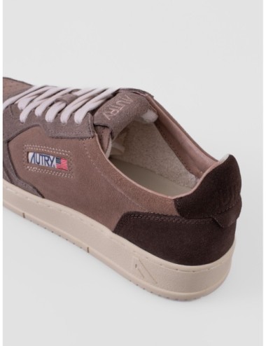 Sneakers Autry Medalist Low en taupe y Cotto
