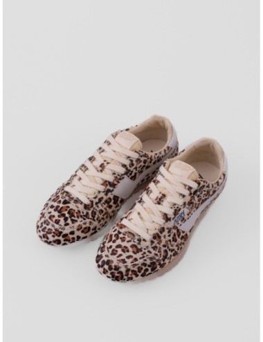 Sneakers Autry Windspin Low en leopardo y blanco