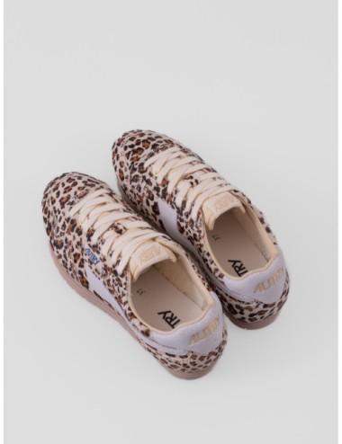 Sneakers Autry Windspin Low en leopardo y blanco
