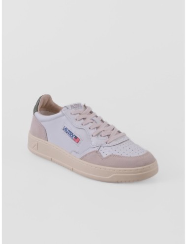 Sneakers Autry Medalist Low en blanco y verde bronce