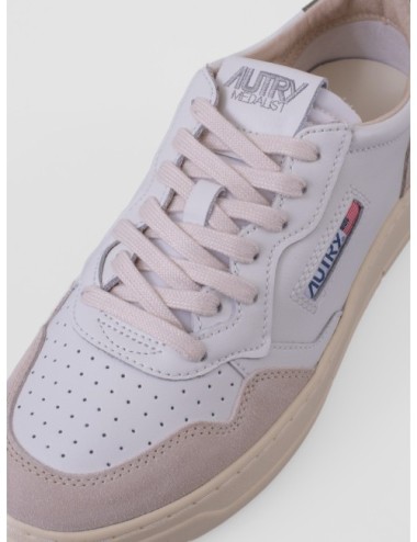 Sneakers Autry Medalist Low en blanco y verde bronce