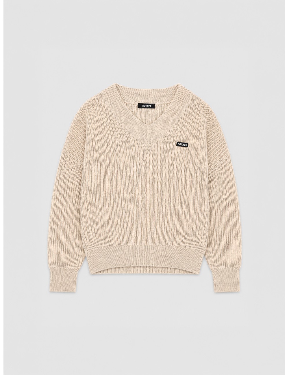 Jersey Jumper de ROTATE en beige claro