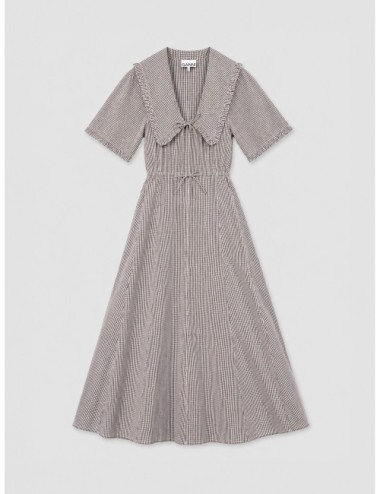 Vestido Cut Out de GANNI en marrón y crudo