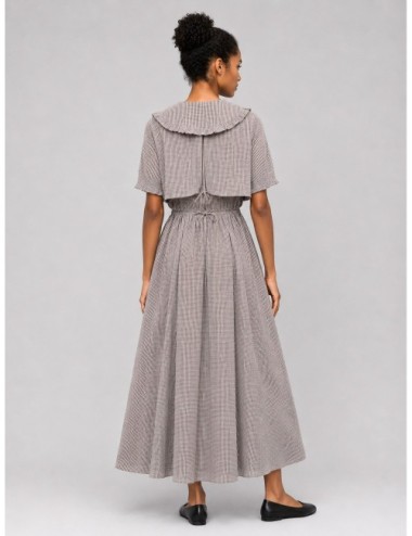 Vestido Cut Out de GANNI en marrón y crudo