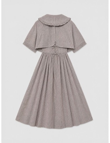 Vestido Cut Out de GANNI en marrón y crudo