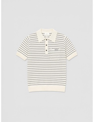 Polo Aline de A.P.C. en crudo y caqui
