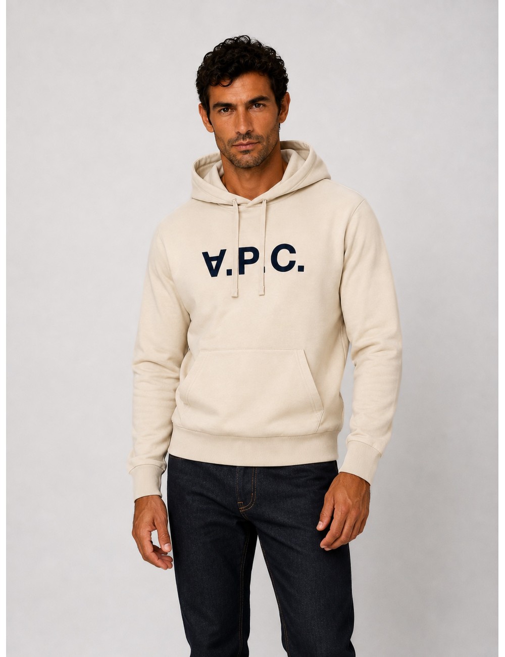 Sudadera Grand VPC de A.P.C. en crudo y azul marino