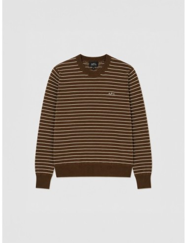 Jersey Sima de A.P.C. en marrón y crudo
