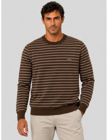 Jersey Sima de A.P.C. en marrón y crudo