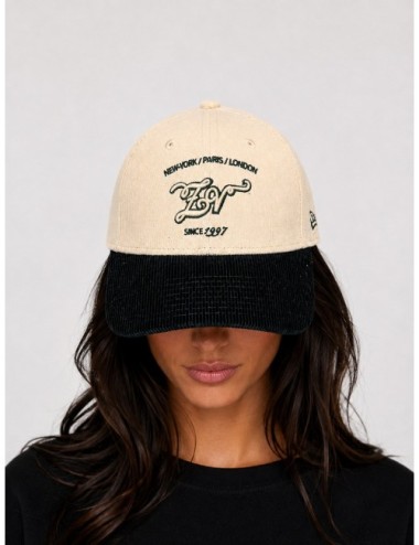 Gorra New Earzy Velvet Tennis Cap Zadig&Voltaire blanco roto y negro