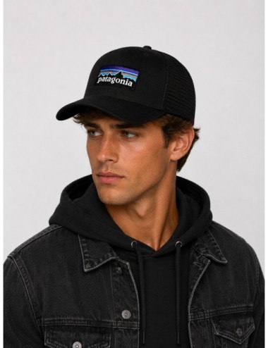 Gorra P-6 Logo Trucker Hat Patagonia negro