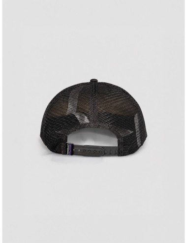 Gorra P-6 Logo Trucker Hat Patagonia gris y negro