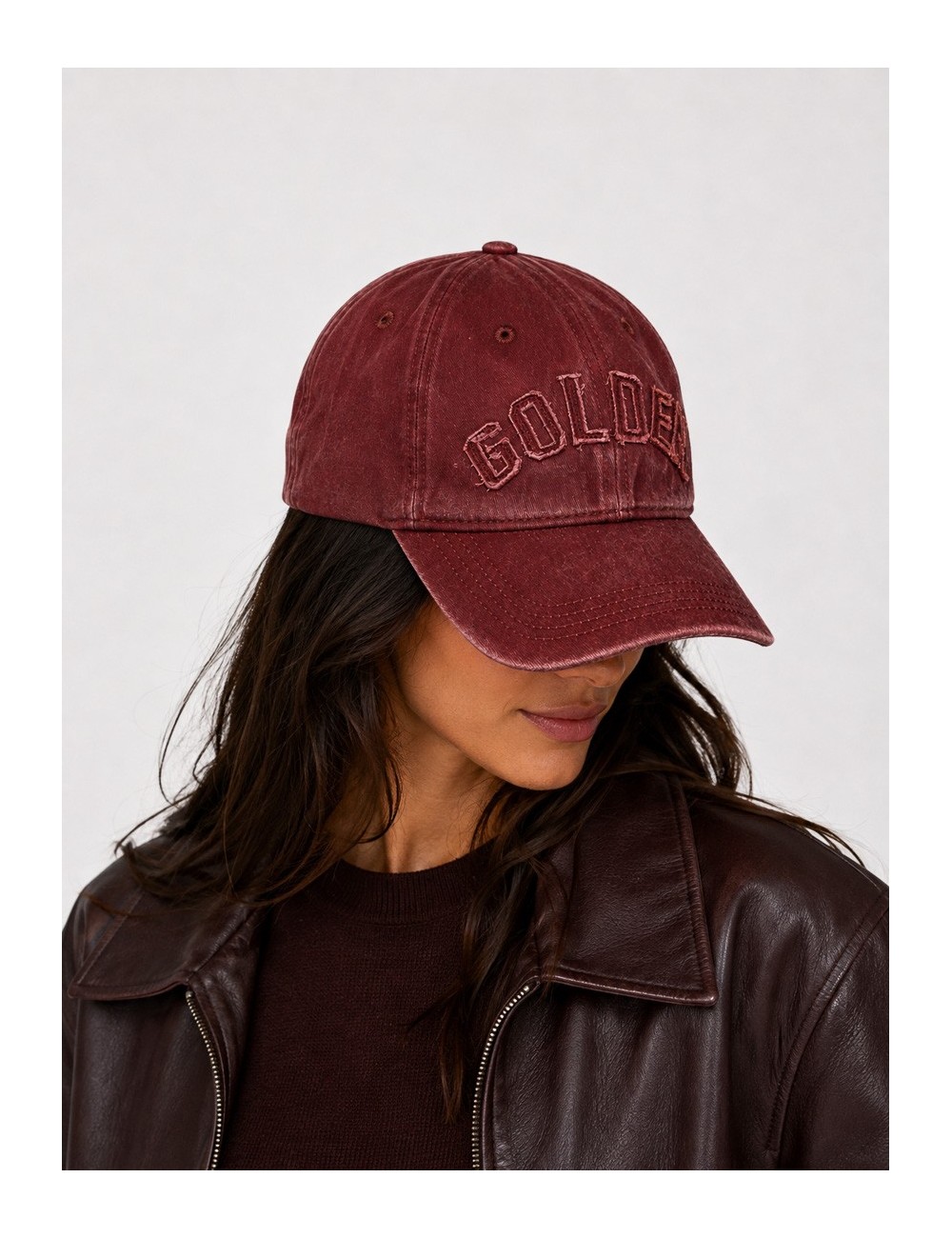 Gorra Deconstructed Baseball Cap Golden Goose vino