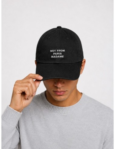Gorra La Casquette Slogan Drôle de Monsieur negro