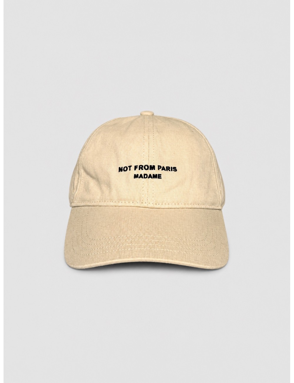 Gorra Slogan Cap Drôle de Monsieur blanco roto