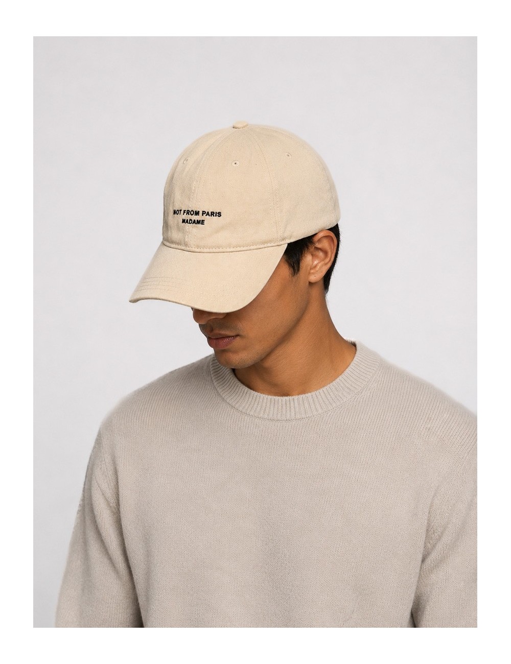 Gorra Slogan Cap Drôle de Monsieur blanco roto