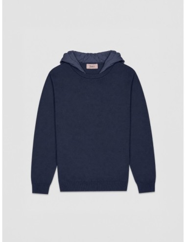 Sudadera Herno azul marino con capucha