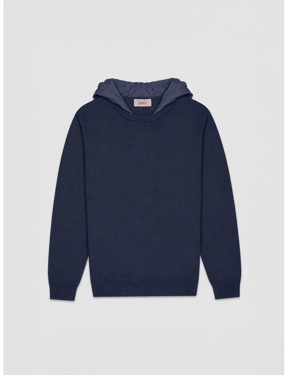 Sudadera Herno azul marino con capucha