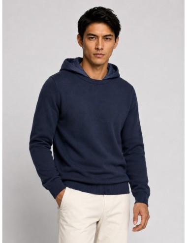 Sudadera Herno azul marino con capucha