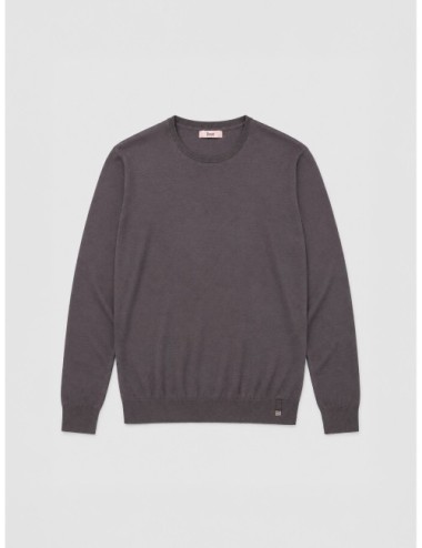 Sudadera Herno marrón grisáceo de cuello redondo
